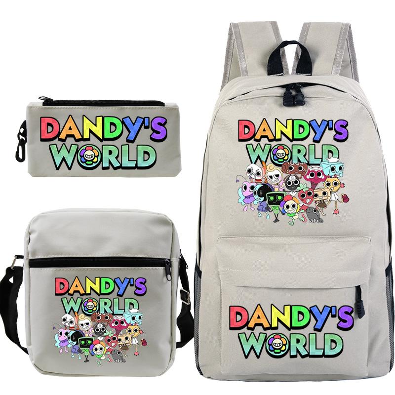 Dandy's World Print Fashion Children's Shoulder Bag Pencil Bag Youth Leisure School Bag Three-piece Set