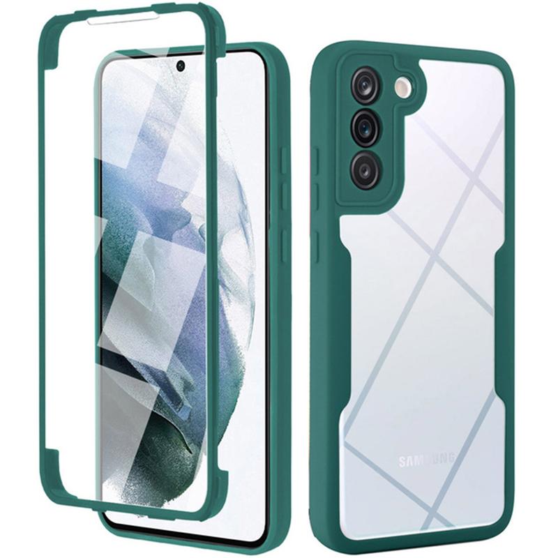 360 Full Protection Clear Case For Samsung Galaxy S22 Ultra S21 A53 A33 A73 A22 A32 A12 A51 Redmi Note 11 10C iPhone 13 12 Pro Max Double-Sided Cover