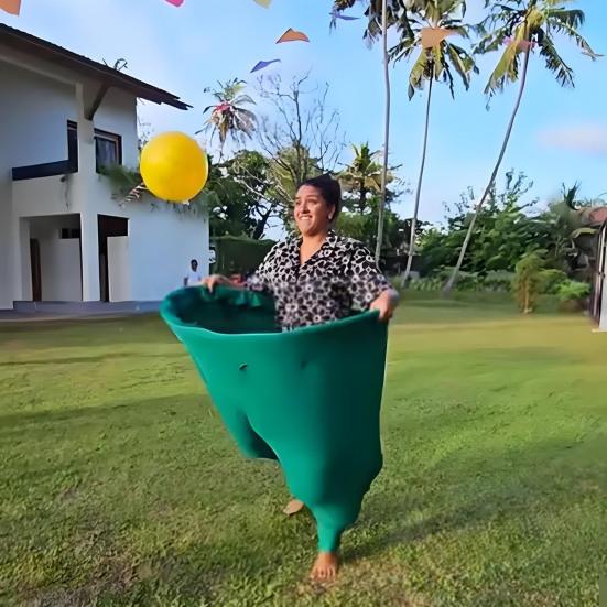 Grandma Garden Balls Game Set Giant Pants And Marker Cones Fun