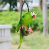 Creative Resin Parrot Hang On Tree Outdoor Garden Decoration Statue Animal Sculpture For Home Office Room Garden Decor Ornament