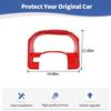 Red Dashboard Instrument Cluster Trim Cover For 2014–2017 Truck Interior Enhancement