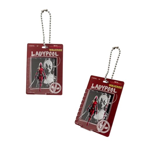 Small Planet Marvel Blister-Style Acrylic Keychains, Deadpool & Wolverine, Blind-Packed, Complete Set of 7