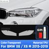 Für BMW X6 X6M F16 G06 F96 2015- Auto Außen Scheinwerfer Kratzfest Frontleuchte Transparentes TPU Schutzfolie Zubehör