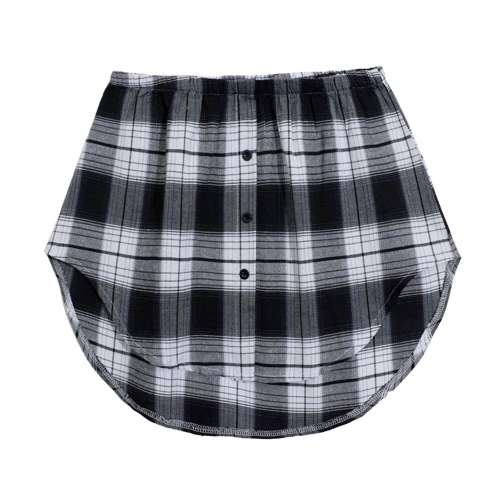 

Зимняя базовая юбка с искусственным подолом, женская белая, черная складная базовая юбка-свитер