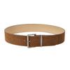 Solid Color Simple Suede Square Buckle Decoration Women Casual Belt Daily For