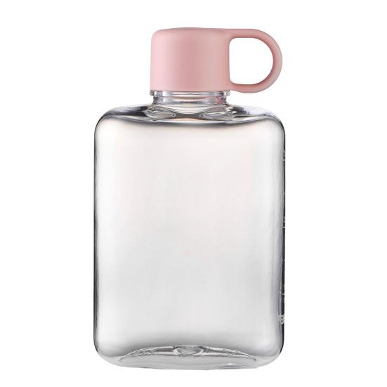 Water Cup 360/500ml Flat Water Bottle BPA Free Portable Pocket Size Water