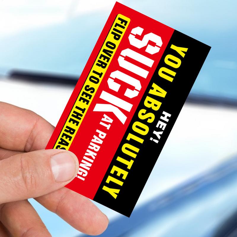 

Bad Parking Cards, You Absolutely Suck At Parking Cards, Bad Parking Cards Parking Violation Tickets Funny Hilarious Prank france