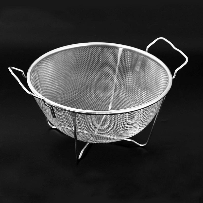 

New Kitchen Convenience Tools Bracket Binaural Stainless Steel Multifunctional Dish Washing Drain Basket Accessories Supplies