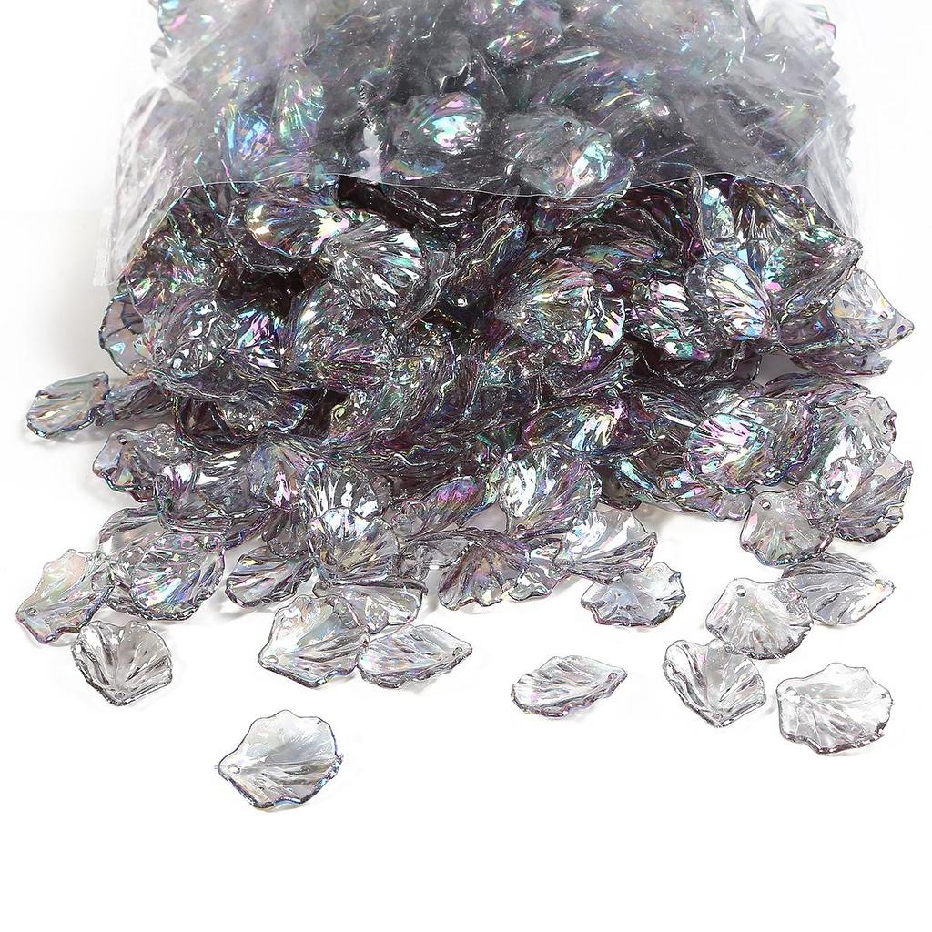 500g ABS Acrylic Imitation Shell Peony Petals Pendant Charm Beads For Jewelry Making Antique Hairpin Accessories
