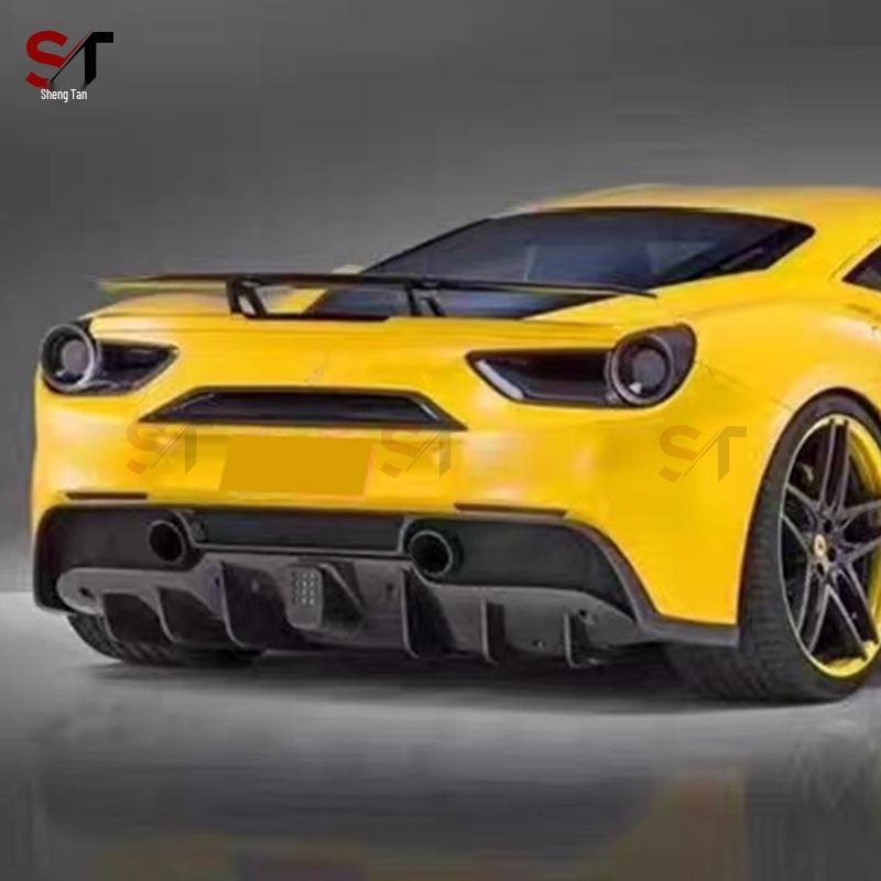 Ferrari 488 Carbon Fiber Rear Lip & Diffuser Guard Accessories