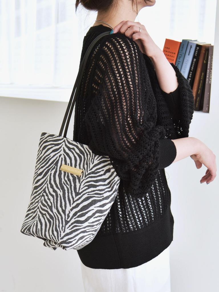 Caranciel Women's 2-Way Animal Tote Bag, 610020002, Charcoal Gray, One Size