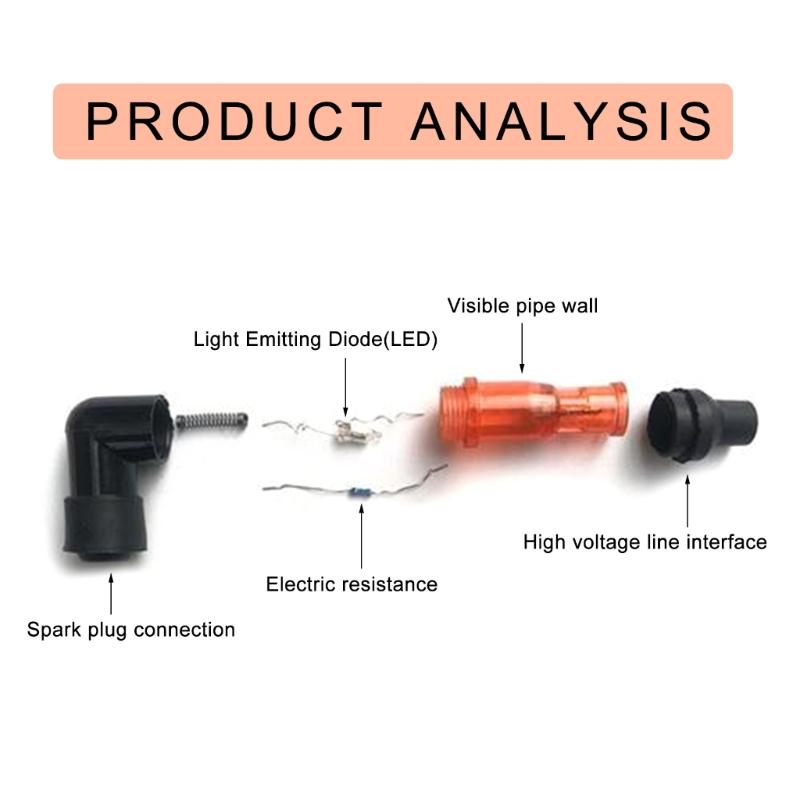 Universal Spark Plugs Caps High Temperature Resistance Versatile Spark Plugs Caps Stable for Motorcycles & Tricycles