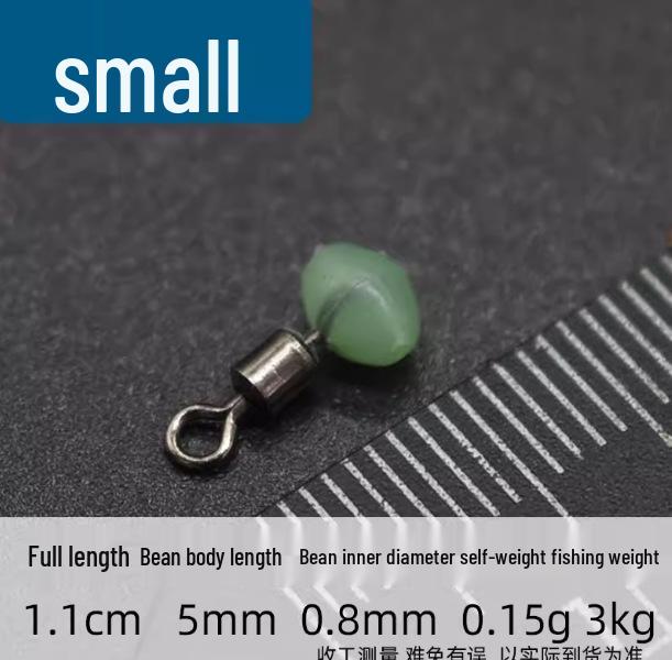 Outdoor Fishing Accessories Set: Fluorescent Fork Connector, Balance Bar, Luminous Gourd Swivel, and Figure-8 Connector