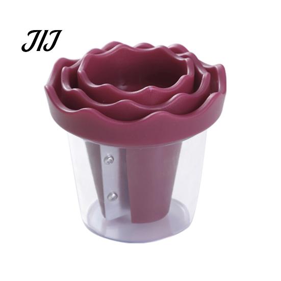 Salad Presentation Tool Spiral Vegetable Curler, Stainless Steel Blade Handheld Twister, Creative Easy Kitchen Utensil Rotatable Fruit Cutter
