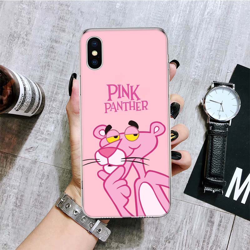 

Чохол для телефону з мультфільмом Рожева пантера для iPhone 11 12 13 14 Pro XS XR X Max 7 8 6 6S Plus Mini + 5 SE Pattern Customized Coque Cover iPhone 6 Plus