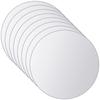 VidaXL Carreau de miroir 8 pcs Rond Verre