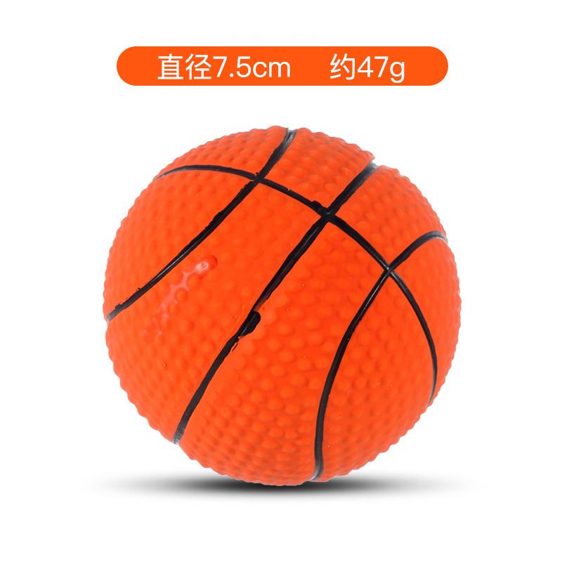 Squeaky Dog Ball Latex Rubber Dog Squeak Chew Toys Soft Bouncy Fetch Sports Balls for Medium Small Pets Interactive Play