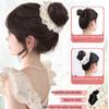 Lace Hair Bands Ponytail Holders Korean Style False Hair Pieces Flower Bun Head Wig  Women