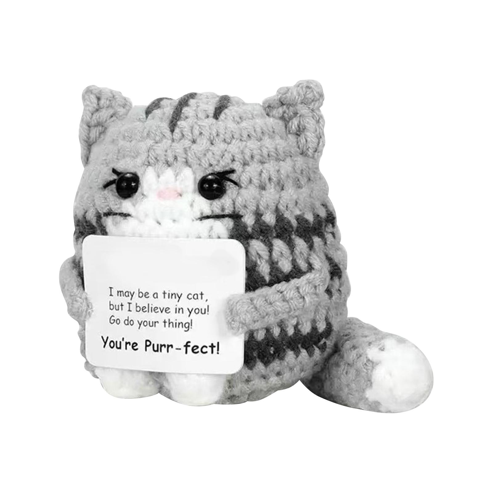 

Кукла ручной работы из шерсти, вязаная крючком, вязаная кукла, украшение для рабочего стола, подарок One Size