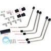 AN4 Fuel Brake Line, LS Stainless Coolant Crossover Steam Vent Kit Compatible with LS1, LS2, LS3, LS6, LS7, LS9, LSX LS Coolant Crossover Steam Vent
