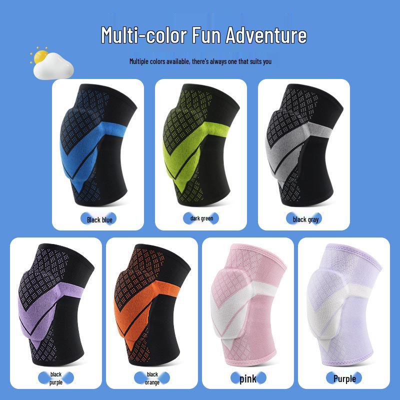 

Kids Anti-Collision Basketball Knee Pads - Breathable, Thickened Meniscus Sleeve for Running & Cycling Large чорний/синій