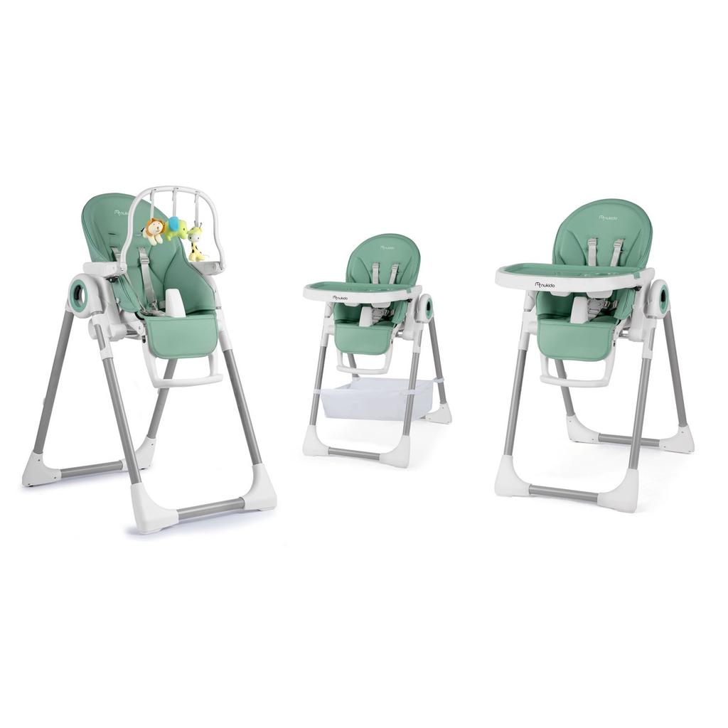 Belo High Chair With Table, Recliner + Toy Bar