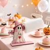 1Pcs Vintage Pumpkin Ghost Cat Kitchen Decor Accessories Towel Holder Stand Wooden Halloween Paper Towel Rack For Home