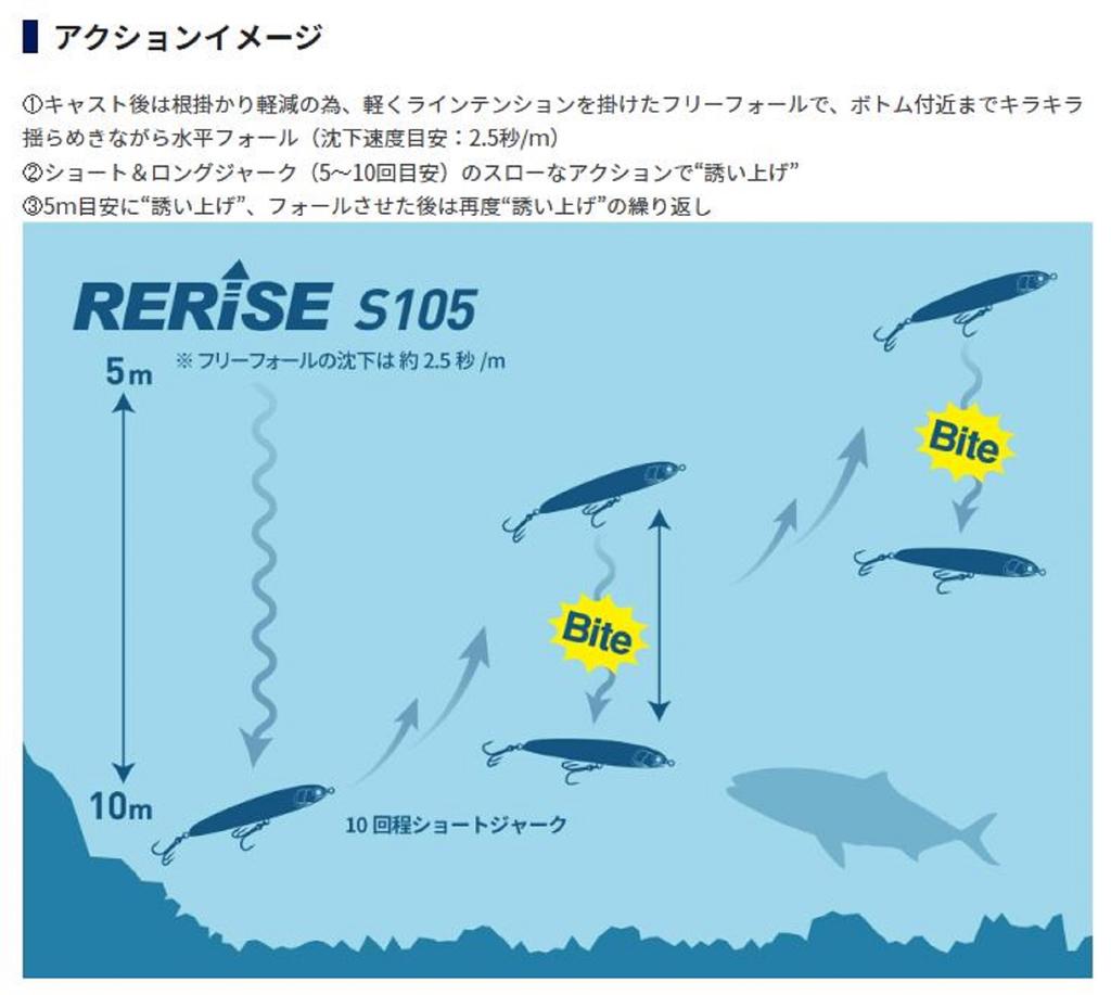 Maria Rerise S105 40 grams Sinking Lure B13H (2134)