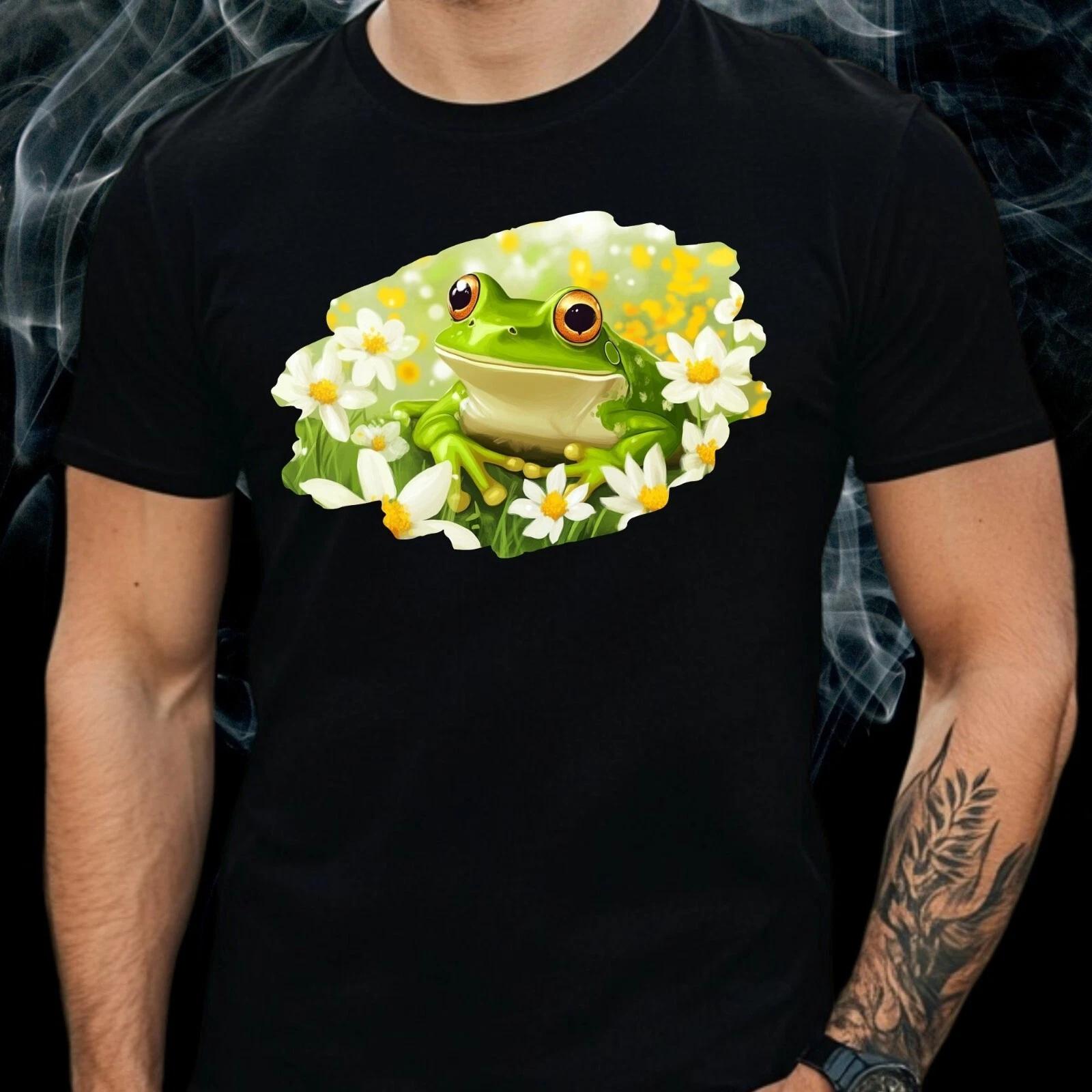 T-Shirt Herren Frosch Motiv Baumwolle Größe S bis 5XL XXXL