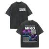 Rapper Young Miko Graphic T Shirts Men Women Clothing High Quality Vintage Washed Tshirt Summer Casual Loose Cotton Tshirts