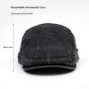 Washed Cotton Vintage Newsboy Cap Solid Color Beret Hat Casual Breathable Ivy Cap For Men Women Daily Outdoor Street Wear