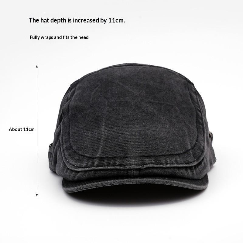 Washed Cotton Vintage Newsboy Cap Solid Color Beret Hat Casual Breathable Ivy Cap For Men Women Daily Outdoor Street Wear