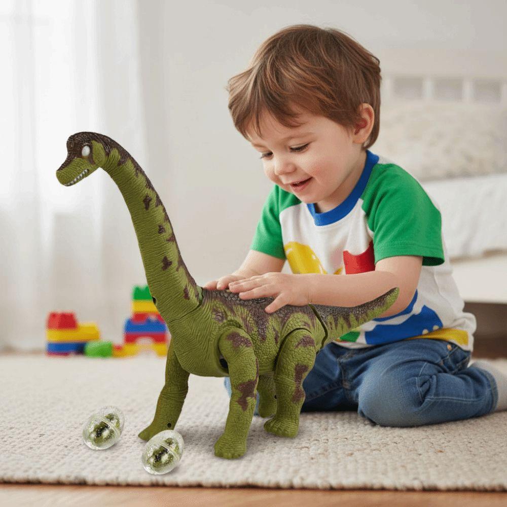 Simulation Electric Dinosaur Toys Projection Crawling Long-necked Toys  Birthday Gift