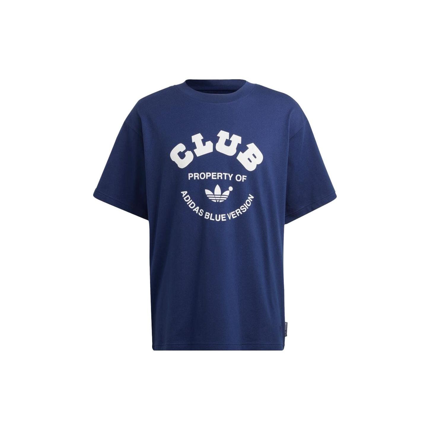 adidas Blue Version Club T-Shirt Blue White Men s IA2459 M
