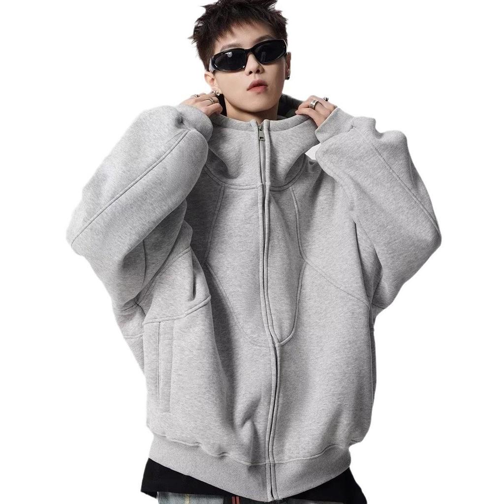 American Design Hooded Patchwork Jacket: Versatile Streetwear for Spring, Summer, and Autumn