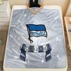 Custom Name Hertha BSC Flannel Blanket, High Quality Comfortable for All Seasons, Home Decor, Warmth and Comfort