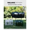 WELLHIKE SWS Vintage Camping Metall-Mittagessenbox Kaffee Tee Outdoor-Ausrüstung Werkzeugkasten Aufbewahrungskoffer