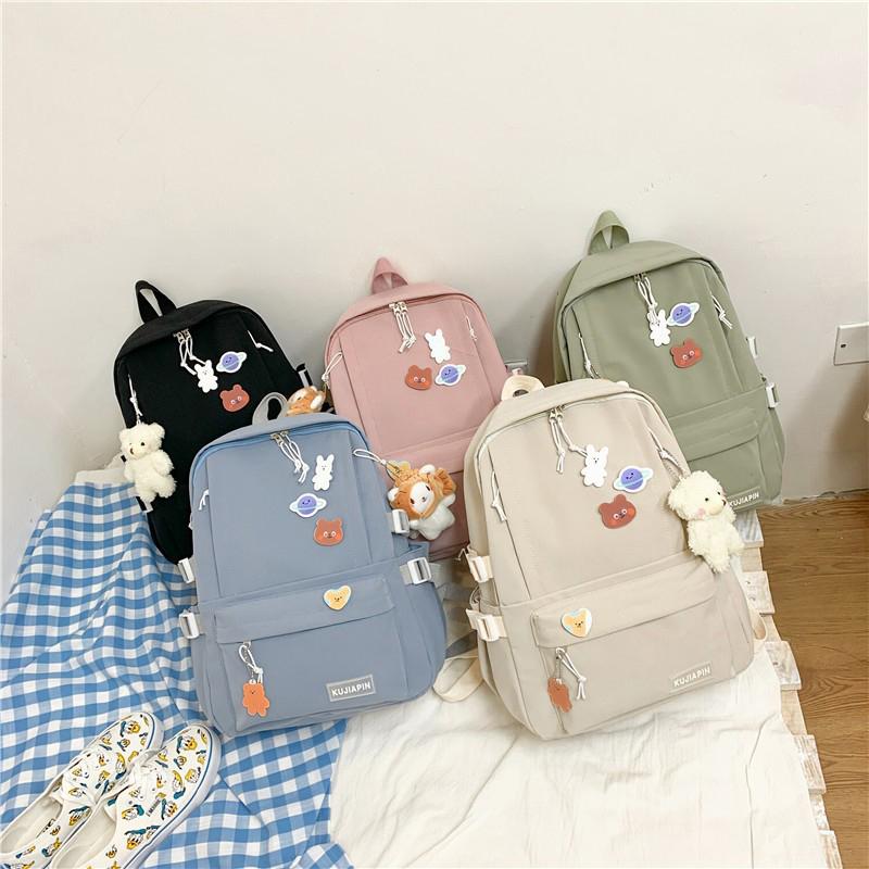 Rucksack Leichtgewicht Mädchen Große Kapazität Süßer Lässiger Rucksack Grundschule Reise Schule Sekundarstufe Koreanischer Rucksack