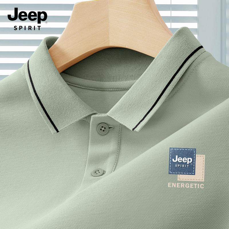 JEEP SPIRIT Herren Sommer Freizeit Atmungsaktives Poloshirt