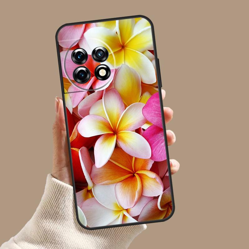 Tropical Paradise Hawaiian Flower Case For OnePlus 10T 8T 9R 10R 12R OnePlus 12 11 9 10 Pro Nord 2 CE 3 Lite N10 N20 N30 Cover
