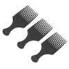 3pcs Professional Hair Pick Portable Salon Barber Shop Afro Pick Comb Hair Styling Tool