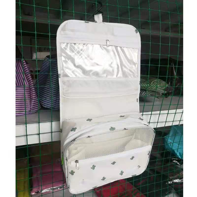 Waterproof Large Capacity Makeup Bag with Hook – Multifunctional Travel Cosmetics Storage
