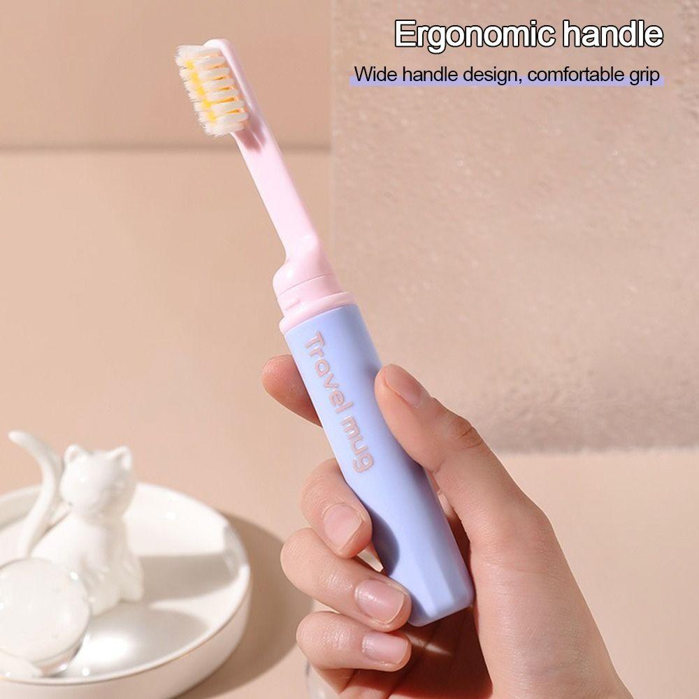 Plastic Folding Toothbrush Mini Oral Cleaning  Travel Camping Hiking Outdoor Supplies