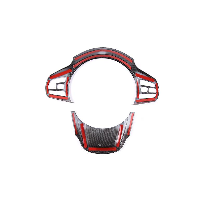 For Toyota GR Supra A90 - ABS Carbon Fiber/Black Car Steering Wheel Decorative Frame Sticker Car Interior Accessories