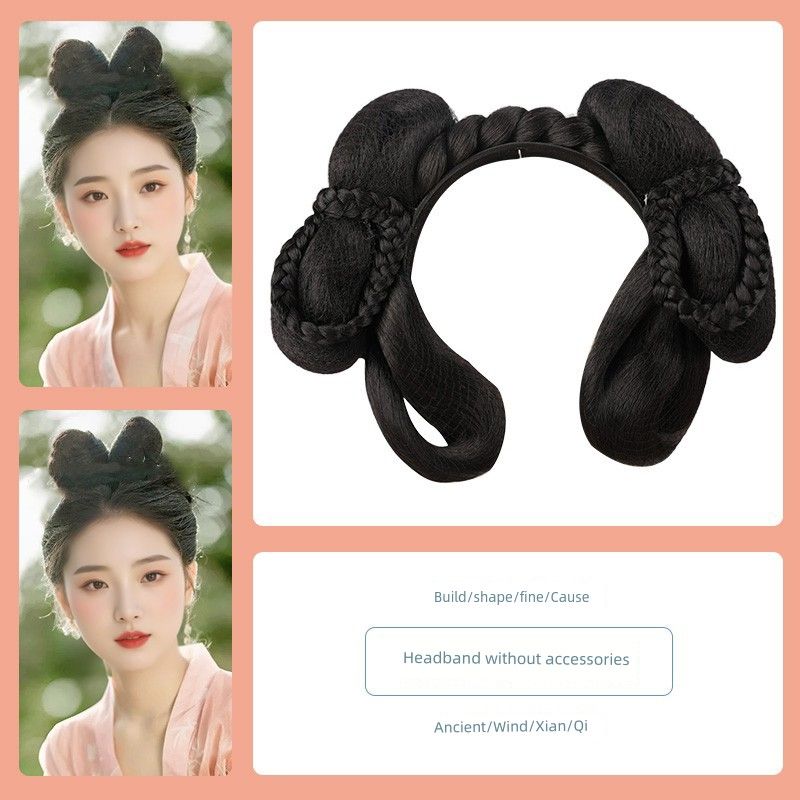 

Стиль Одежда ханьцев Парик Цельный Ободок Аксессуары для волос Высокотемпературное волокно Пучок Мешок для волос Ободок Повседневный Джокер Стайлинг Yiyang hairband L200-15 without accessories