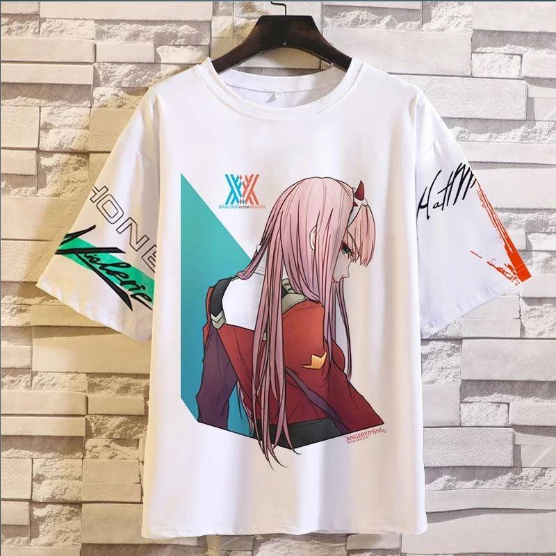 DARLING in the FRANXX Аниме Манга Футболка Футболка Косплей Костюмы Полиэстер Унисекс 3XL