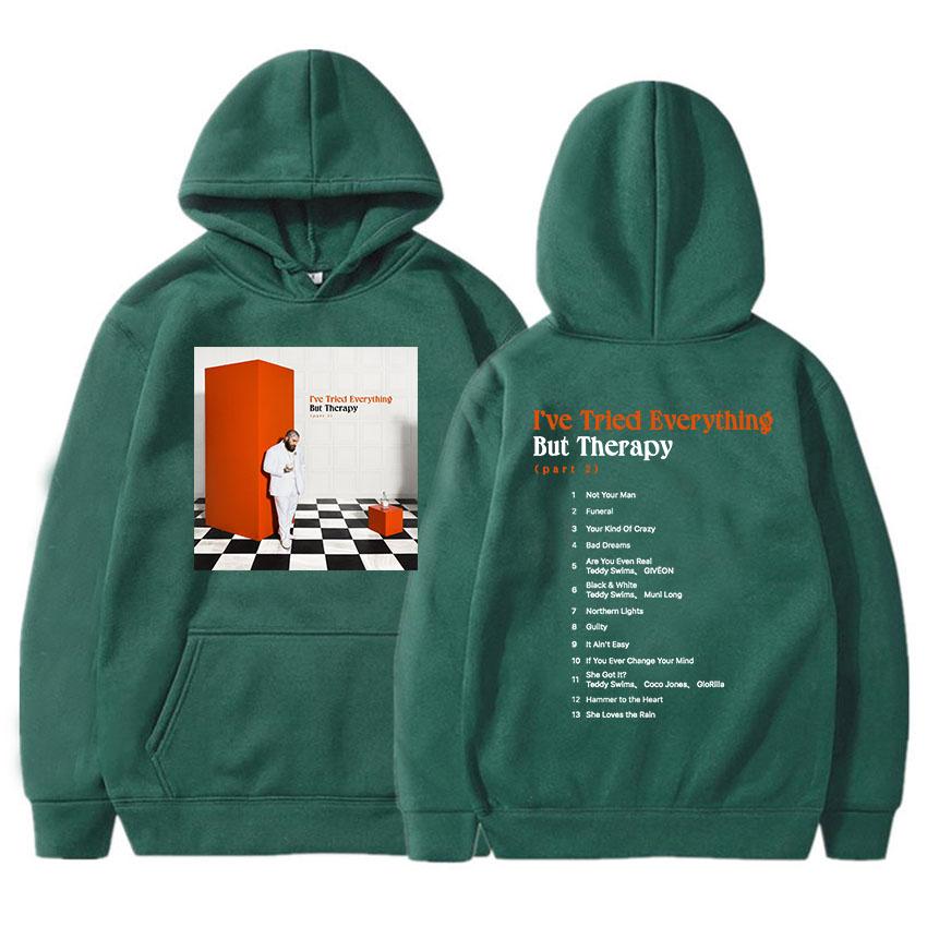 I've Tried Everything But Therapy Party 2 Album Hoodies TeddySwims Famous Singer Printing Sweatshirts Women Clothes