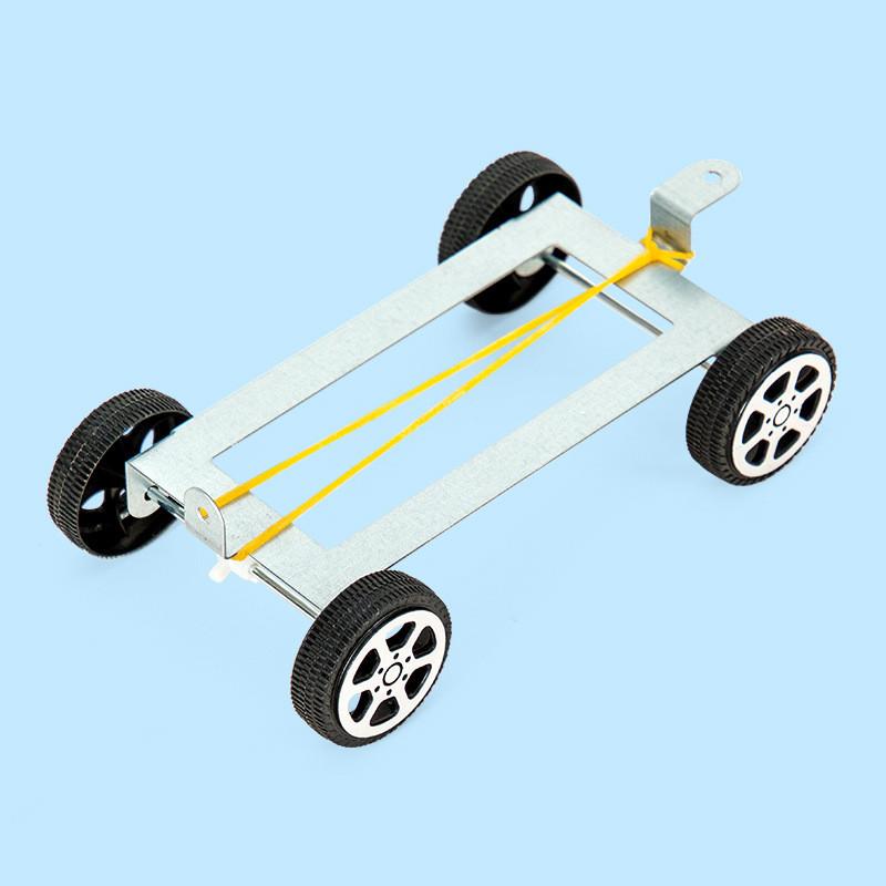 

Science Experiment Diy Rubber Band Powered Car Educational Kit For Kids Handson Learning