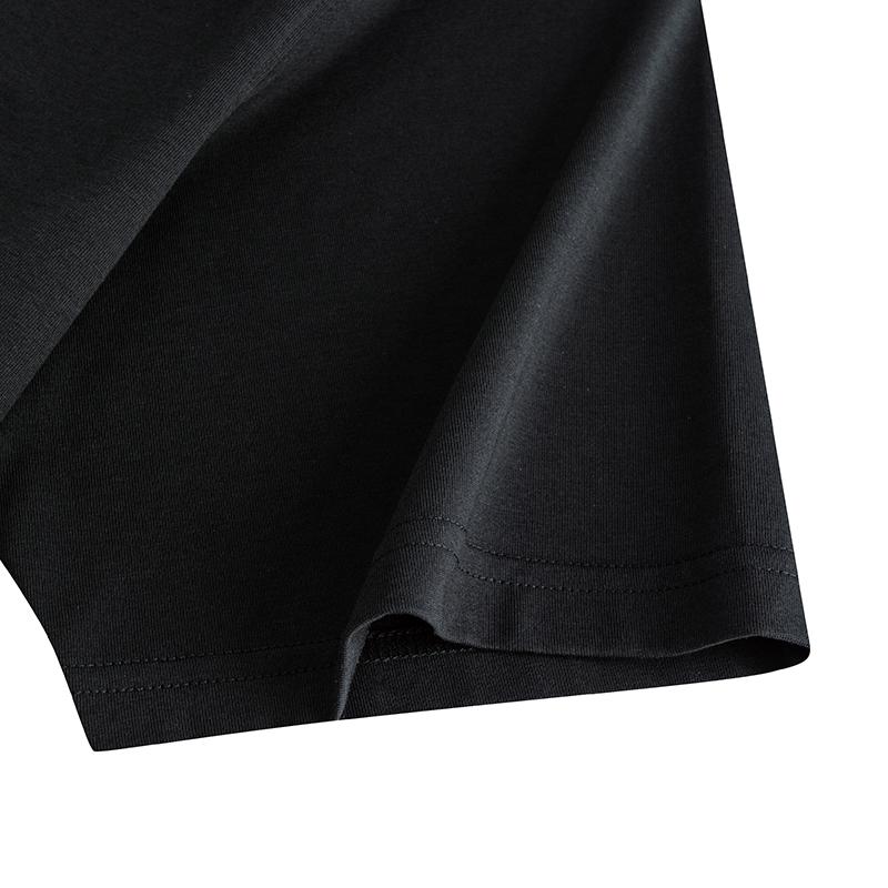 Anta Kyrie Series Basketball Comfortable Casual Simple Round Neck Pullover Loose Short Sleeve T-Shirt Unisex Tops Basic-Black 172531111-4