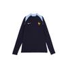 Dri-FIT ADV Logo Print Retro Casual Half-Zip Long Sleeve Football Shirt Men Tops Dark-Black Blue FJ1927-498